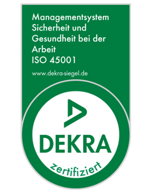 DEKRA Zertifikat ISO 45001